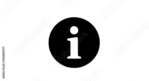 Information icon silhouette displaying a white letter i inside a black circle against a blue gradient background