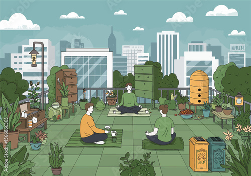 Urban Rooftop Gardening and Mindfulness A Guide to Sustainable City Living and Peaceful Practices