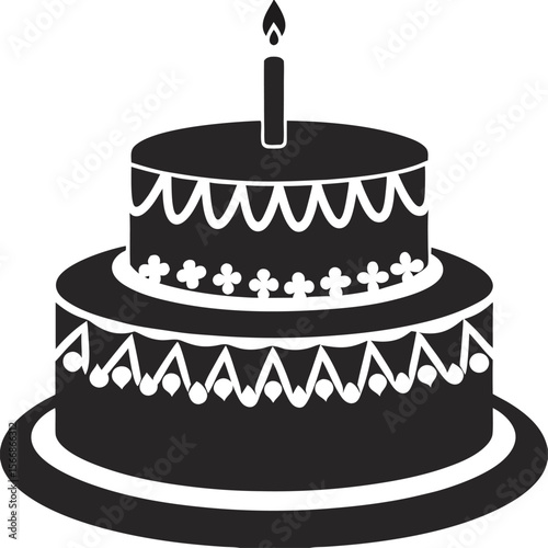 birthday cake vector illustration
