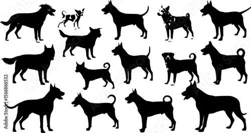 Dog silhouettes
