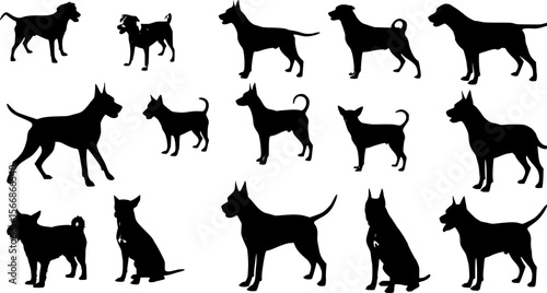 Dog silhouettes
