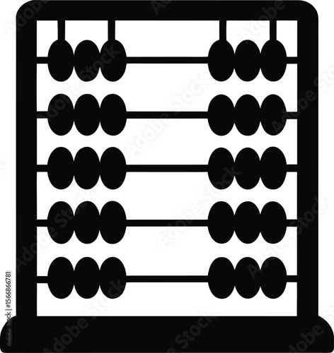 abacus on white background.eps