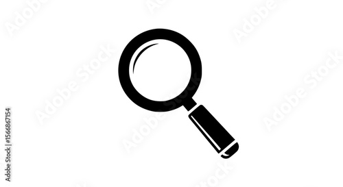 Magnifying glass icon symbolizing search investigation and discovery exploration of details