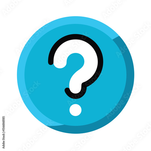 Help Icon with Question Mark for Customer Support