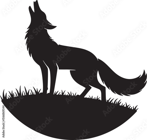 vector illustration of wolf
