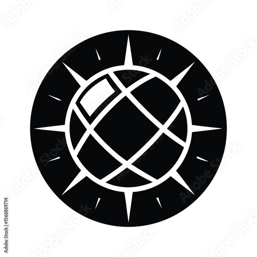 -stylish-mirrored-orb-light-icon-with-glowing-aura.eps