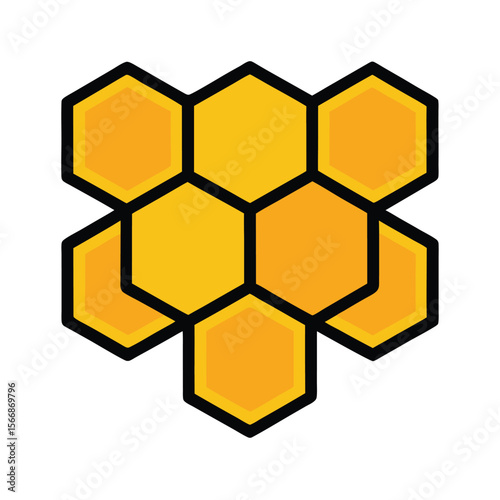 Honeycomb Cell Frames Hexagonal Bee Inspired Design