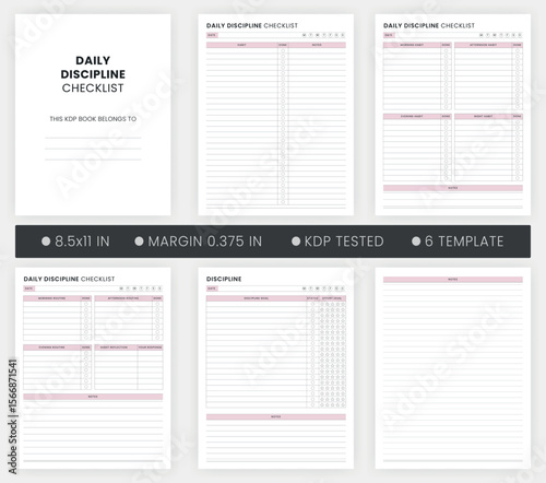 Daily Discipline Checklist Printable Template