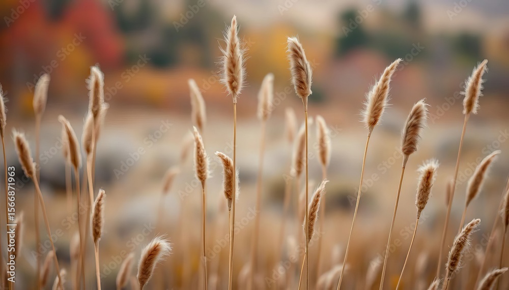 Dried pampas grass plumes, tall stems, autumnal landscape, blurred background, floral, pampas grass Dried pampas grass plumes, tall stems, autumnal landscape, blurred background, floral, pampas grass