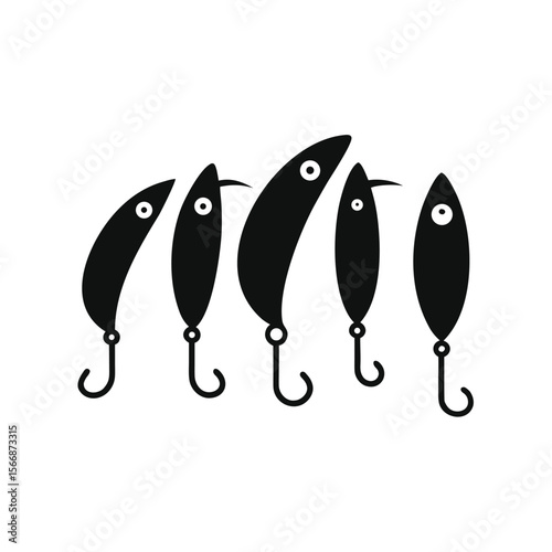 Lure Collection of Five Classic Fishing Lures