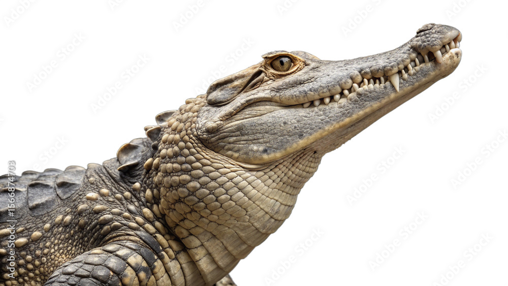 Fototapeta premium Crocodile, isolated transparent background