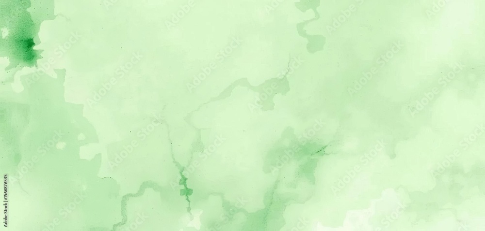 Obraz premium Subtle, diffused green watercolor wash, soft edges, ethereal texture, backdrop, misty