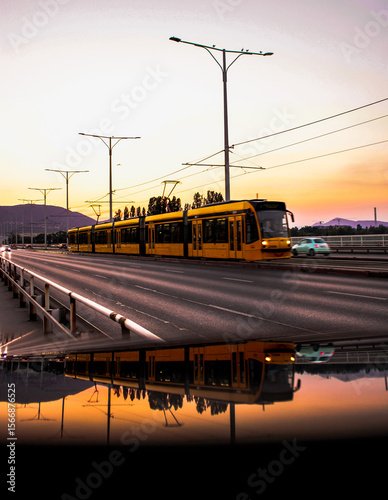 Photography tram in Budapest