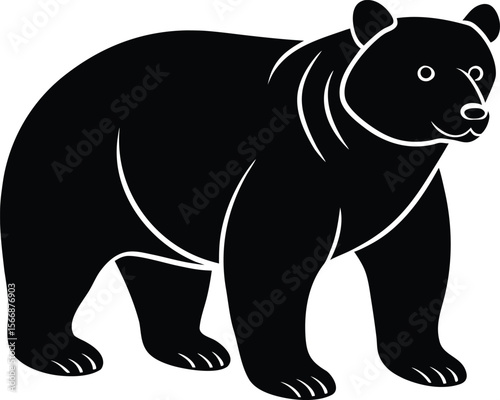 bear on white background.eps