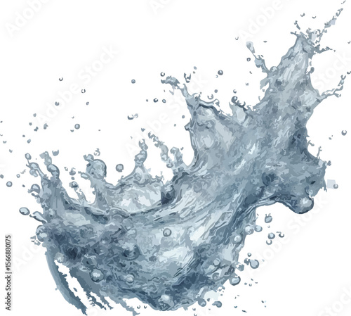 cristal clear water splash