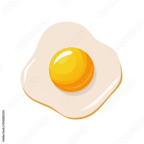 Fried Egg Icon Isolated on a Transparent Background 