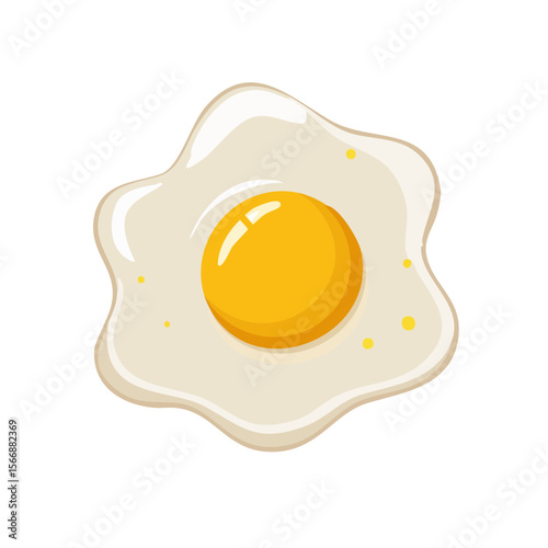 Fried Egg Icon Isolated on a Transparent Background 
