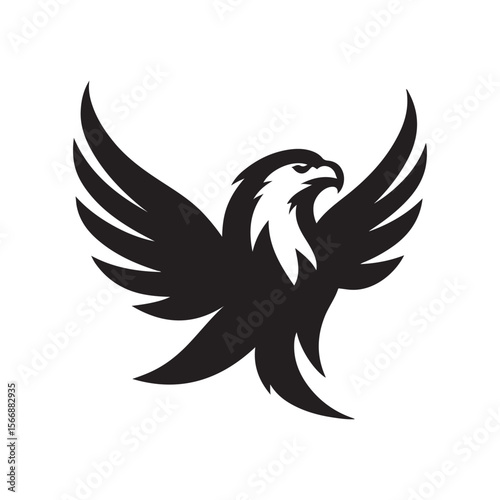 eagle vector silhouette clip art logo design illustration