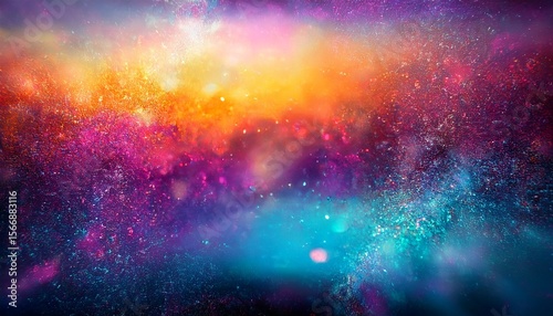 dusted scratched holographic abstract multicolor backgound trend design creative blurred glow dust noise grain small dust artifacts suitable for overlays posters flyers covers banners etc