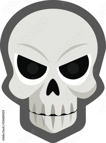 Menacing Skull: A stark depiction of a skull, conveying a sense of intrigue and mystery. The monochrome palette and minimalist style create a dramatic effect.