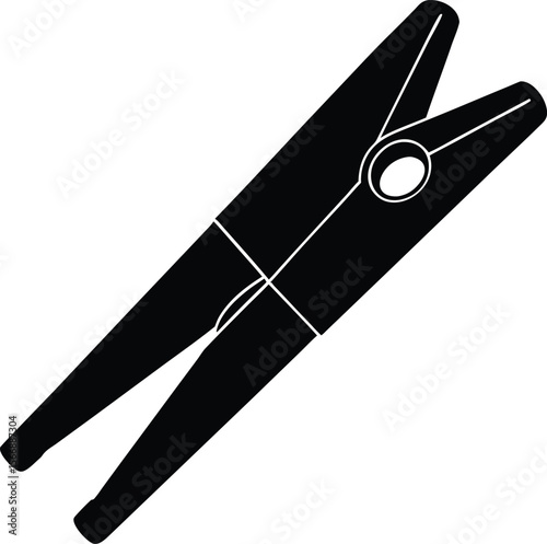 clothespin on white background.eps