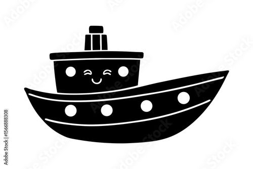vector illustration of a boat