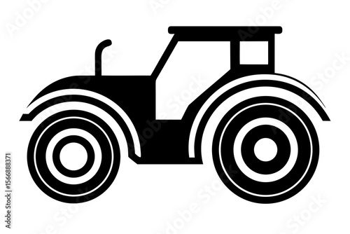 tractor isolated on white background