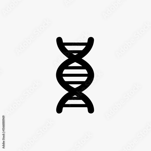 DNA helix icon vector Illustration design fully editable resizable