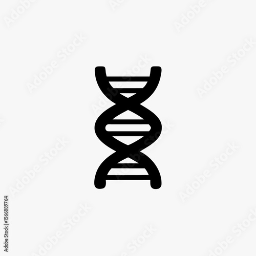 DNA helix icon vector Illustration design fully editable resizable