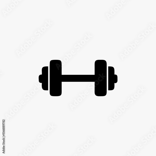 Dumbbell icon vector design template simple and clean stock illustration fully editable