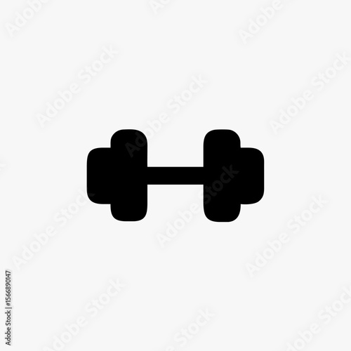 Dumbbell icon vector design template simple and clean stock illustration fully editable