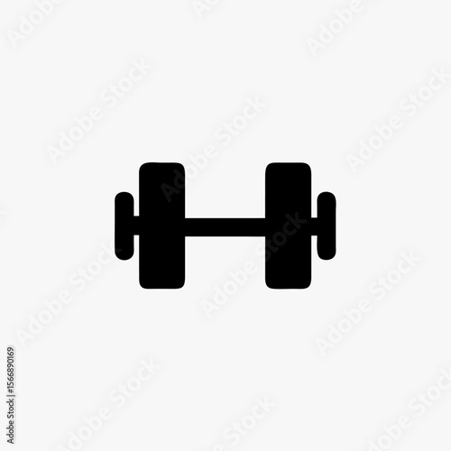 Dumbbell icon vector design template simple and clean stock illustration fully editable