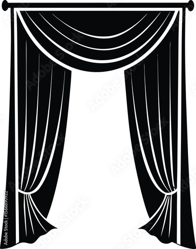curtain on white background.eps