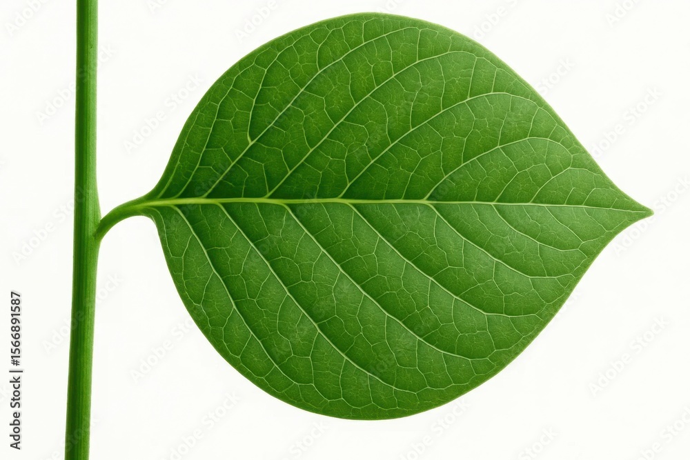 Obraz premium Riga, Latvia 05-09-2024 A Close-Up of a Leaf's Veins