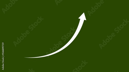 directional arrow loop animation. Animated arrows for the overlay video layer. 4k animation.Business growth arrow and graph chart, Business line arrow, improvement, business strategy, arrow rising up