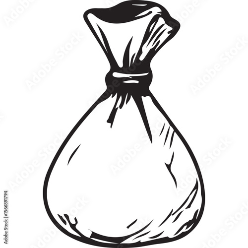 Hand-Drawn Money Bags - Wealth and Savings Illustration