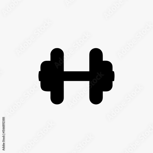 Dumbbell icon vector design template simple and clean stock illustration fully editable
