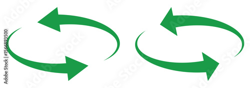 rotating arrow vector icon for 360 degrees clockwise icon for apps and website