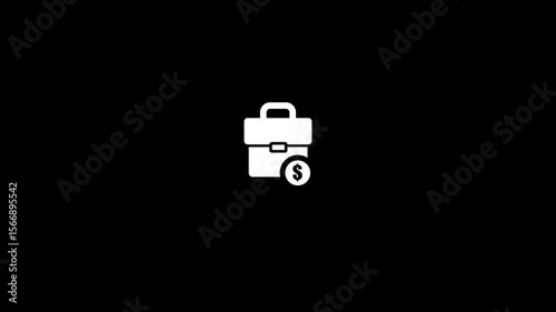 Portfolio Briefcase Icon Animation , Business portfolio
