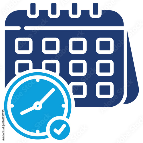 Calendar Flat Blue Icon