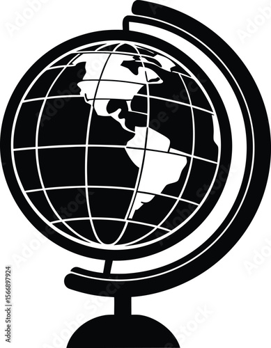 globe on white background.eps