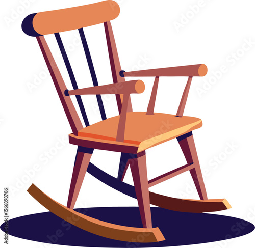 wooden rocking chair