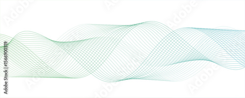 Abstract clean, modern background with smooth, flowing waveforms and fine parallel lines.Digital frequency track equalizer with Stylized line art. Twisted curve lines and blend.