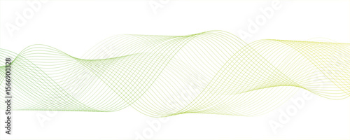 Abstract clean, modern background with smooth, flowing waveforms and fine parallel lines.Digital frequency track equalizer with Stylized line art. Twisted curve lines and blend.