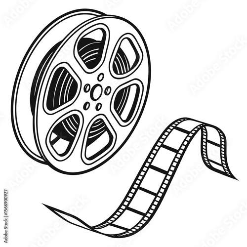 illustration of a film reel