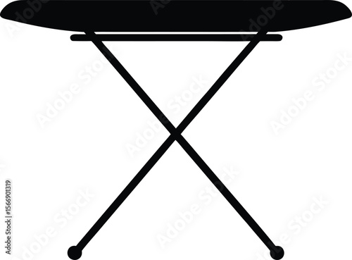 ironing board on white background (1).eps