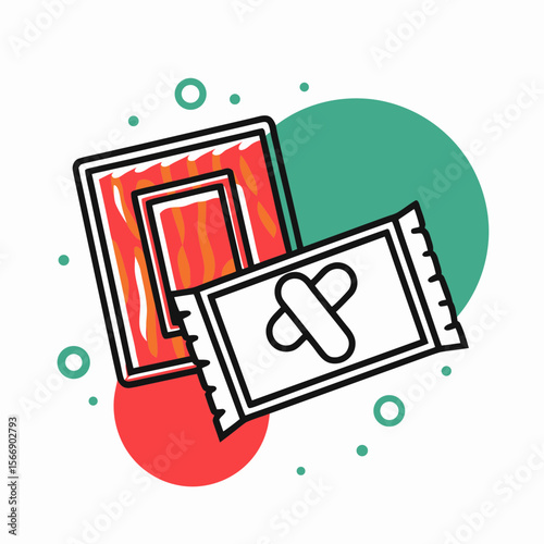 Artificial Sweetener Icon with Health Concerns Symbolizing Modern Food Choices for Nutrition Blogs, Health Awareness Websites, Lifestyle Articles, and Dietary Guides  