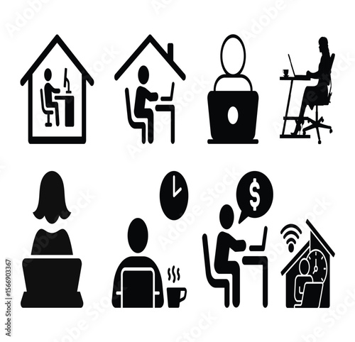 : Abstract and Conceptual Silhouettes – Creative, Symbolic, and Miscellaneous Icons