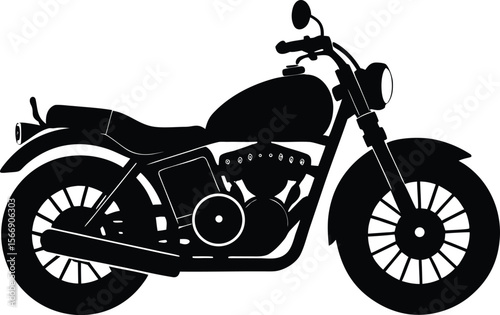 motorcycle on white background.eps