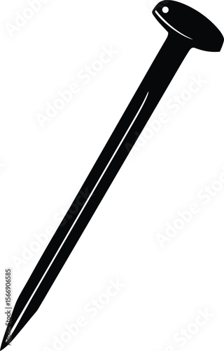 nail on white background.eps